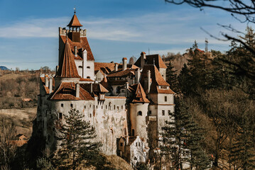 Medieval Dracula Bran Castle in Brasov