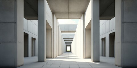 Fototapeta premium A modern and minimalist space that combines form and function in unique and contemporary way 