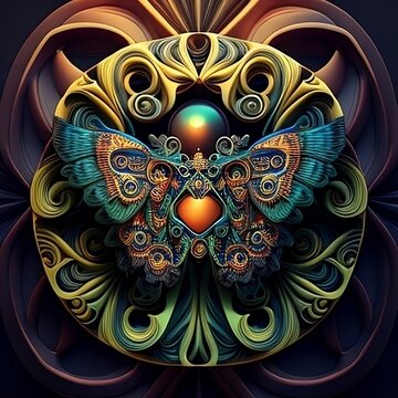 A fractal butterfly design