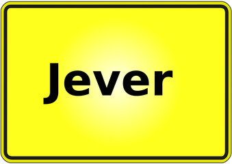 Stadteingangsschild Deutschland Stadt Jever