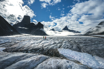 Tupermit Glacier in Akshayuk Pass. Auyuittuq National Park, Baffin Island, Canada.