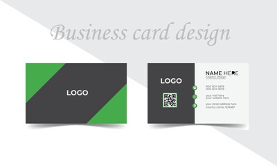 Business card design template, Clean professional business card template, simple business card design template, modern business card template