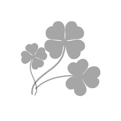Fototapeta premium four leaf clover shadow