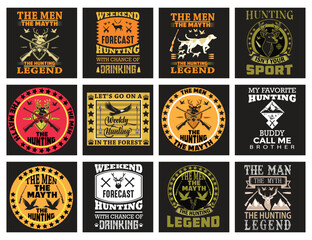 Hunting t-shirt bundle design