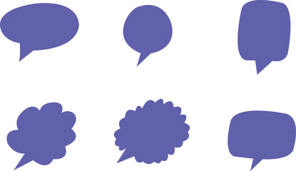 Speech bubble set. Vector elements