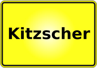 Ortseingangsschild Deutschland Stadt Kitzscher