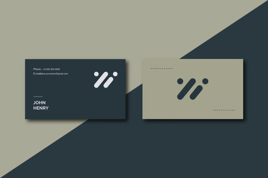 Modern Creative And Clean Business Card Design Template, Visiting Card.