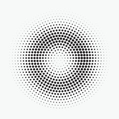 Halftone dotted background. Halftone effect vector pattern. Circle dots isolated on the white background.