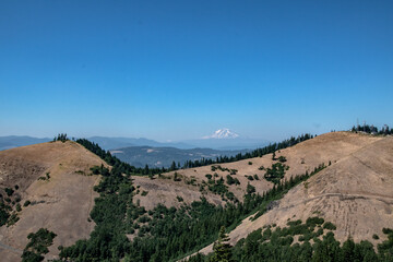 Mountains in Front of Mt. Adams in Washington