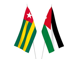 Togolese Republic and Hashemite Kingdom of Jordan flags