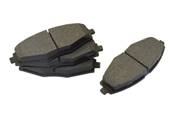 a set of brake pads,car spare parts, isolated brake pads