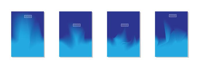 Naklejka premium collection of abstract backgrounds with beautiful gradation colors, colorful backgrounds for poster flyer banner backdrop.vertical banner.cool fluid background vector illustration.