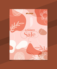 Naklejka premium Poster Banner Design natural Flower Poster Design Background Design Social Media Post Design Facebook Poster