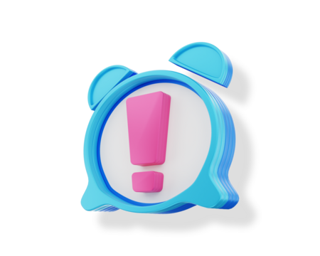 Alarm clock blue Png