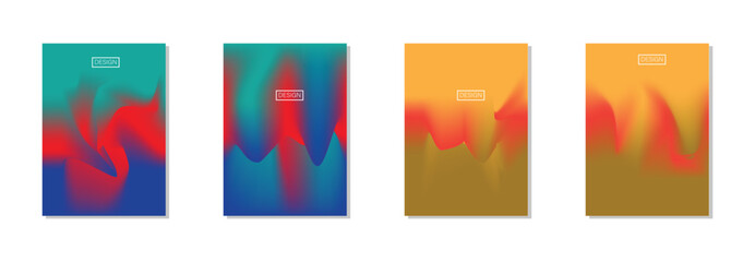 collection of abstract backgrounds with beautiful gradation colors, colorful backgrounds for poster flyer banner backdrop.vertical banner.cool fluid background vector illustration.