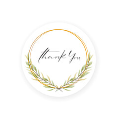 Vector Calligraphy Thank You Hand Lettering