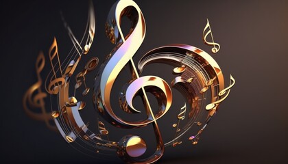 music note   background. Design element for song, melody or tune.