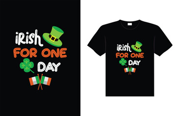 St. Patrick's day typography colorful Irish quote vector Lettering t-shirt design 