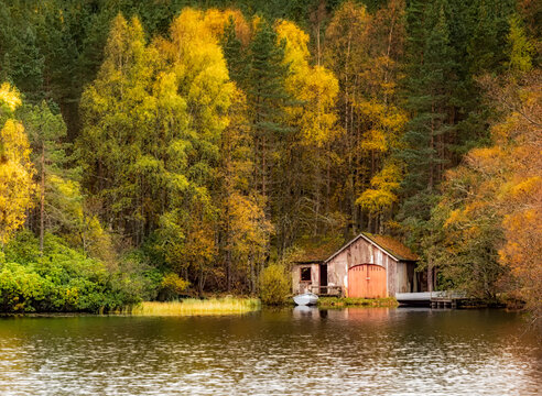 The Farr Boathouse In The Scottish Highlands