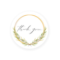 Obraz premium Vector Calligraphy Thank You Hand Lettering