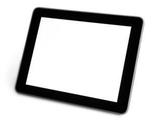 A beautiful modern digital tablet with screen