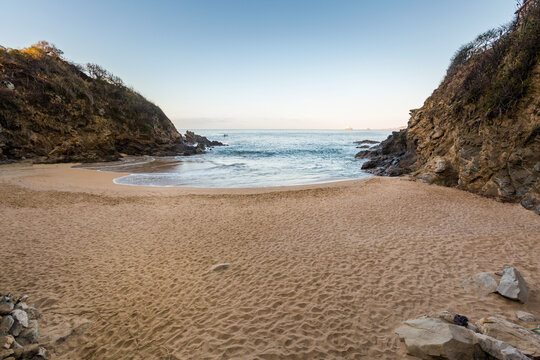 Beautiful Zipolite beach in Mexico