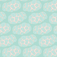 Blue background with abstract pattern. Decorative seamless pattern for wrapping paper, wallpaper, textile, greeting cards and invitations.