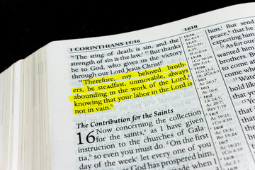1st Corinthians chapter 15 verse 58