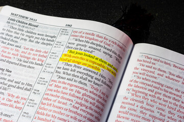 Matthew chapter 19 verse 26