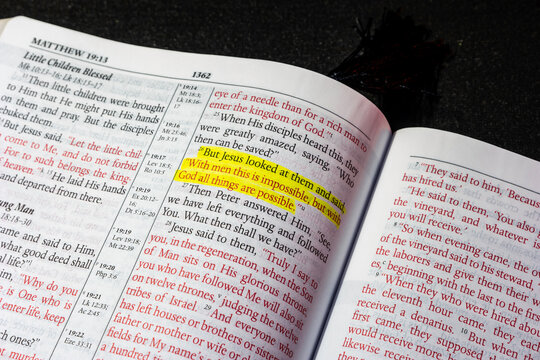 Matthew chapter 19 verse 26