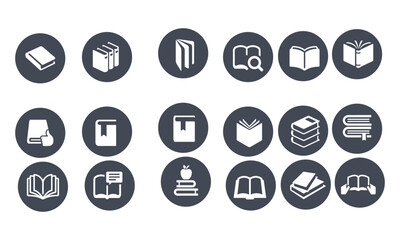 book icons vector design 