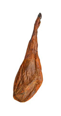 pork ham crude meat leg isolated on transparent layered background