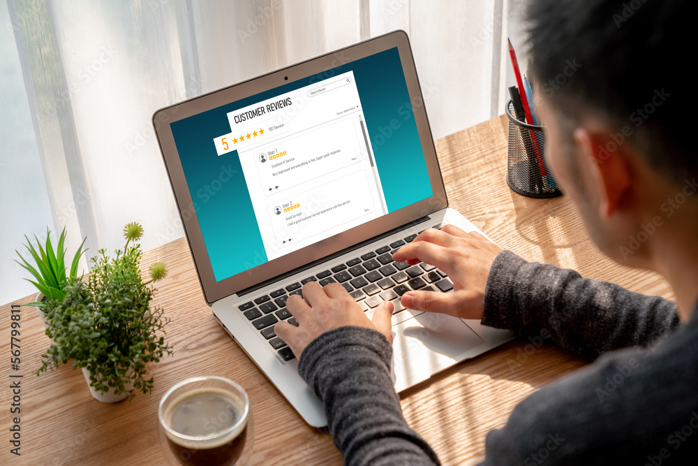 Poster customer experience and review analysis by modish computer software for corporate business