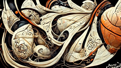 Fototapeta premium Basket Wallpaper (57.4)