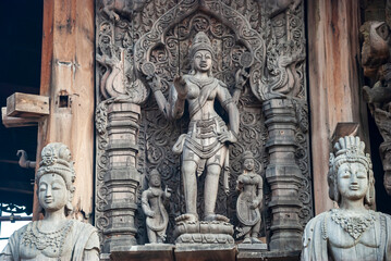 Detail of the facade of the temple