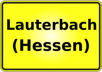 Stadteingangsschild Deutschland Stadt  Lauterbach (Hessen)