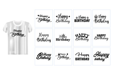 Happy Birthday Svg tshirt design Bundle