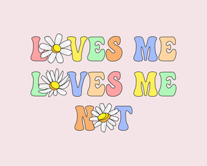 Decorative slogan with cute flowers illustration, vector design for fashion, poster, card and sticker prints