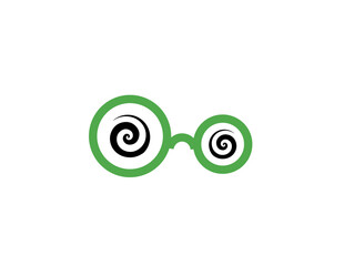 Green optical illusion glasses
