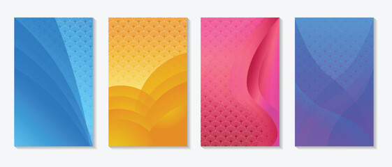 abstract colorful poster babber background vector illustration