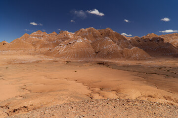 The clay formations of the Labyrinth desert in the Puna of Argentina