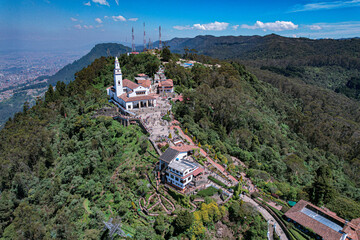 Paisaje urbano de la ciudad de Bogotá, capital de colombia