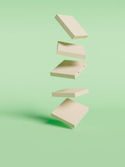stack of books on green Pizza
