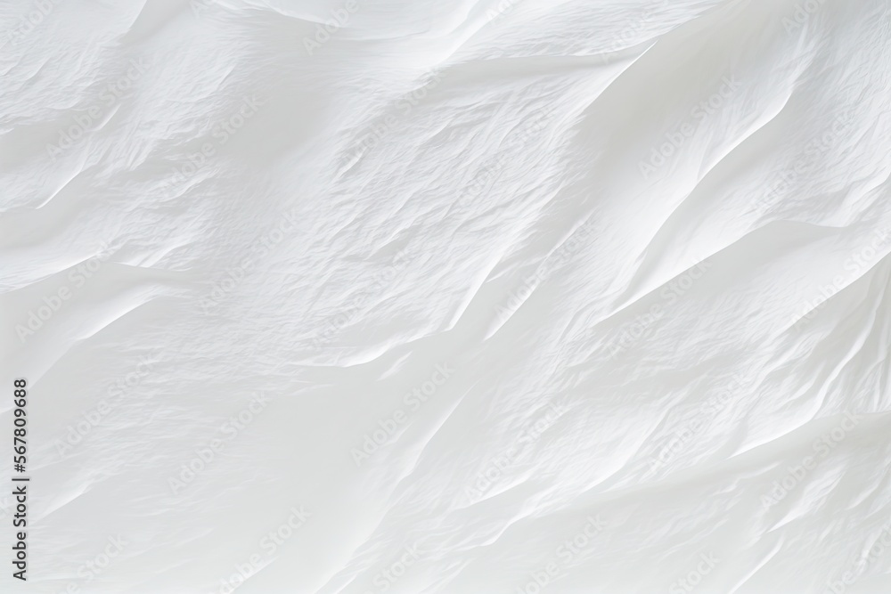 Poster a white background with a very large amount of white stuff on it's surface and a black object in the