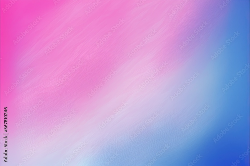 Poster a pink and blue background with a blurry effect in the middle of the image and the bottom half of th