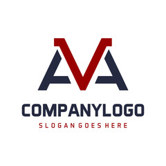 letter ava logo concept deign vector
