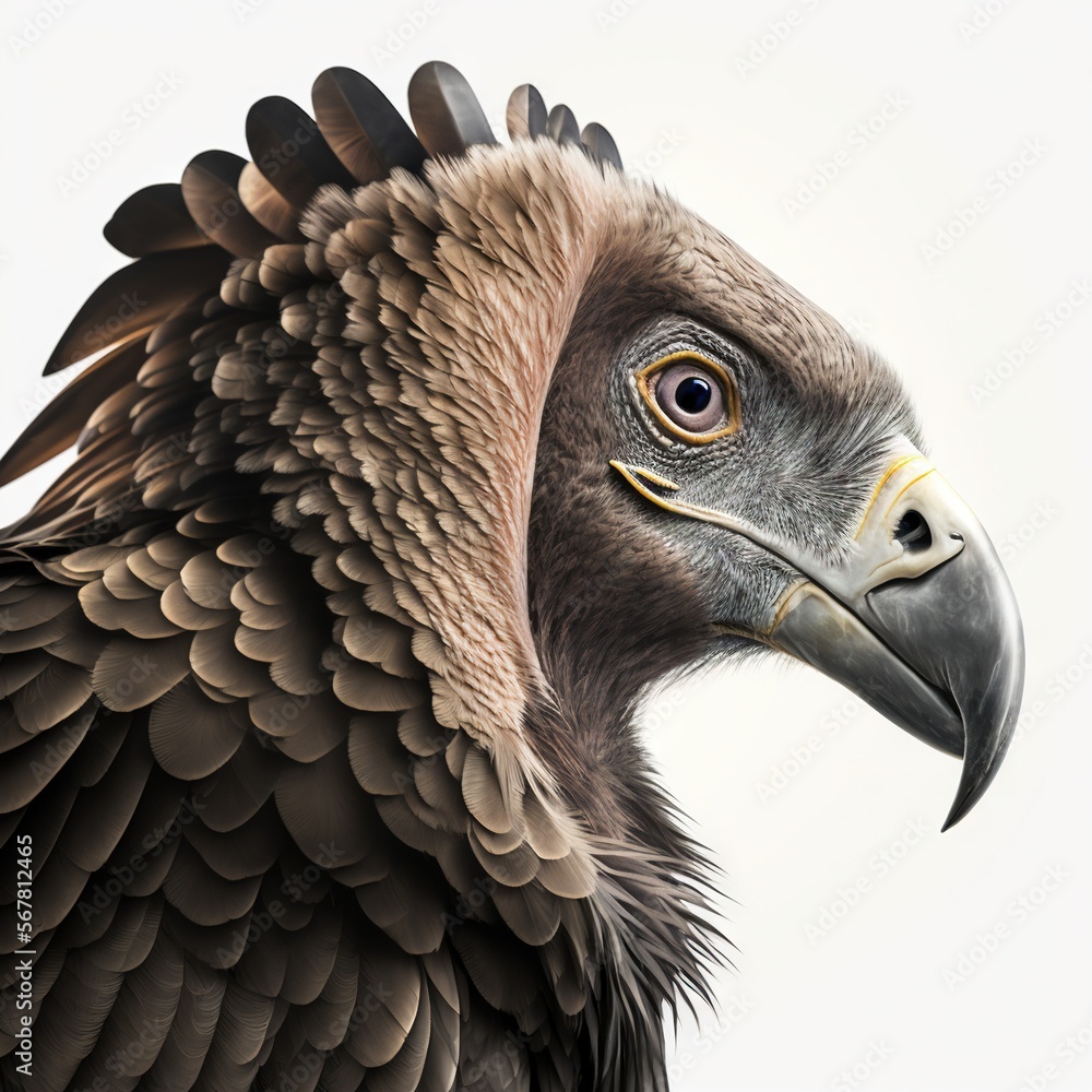 Poster a close up of a large bird with a very large beak and a very large head with a very long beak and a 