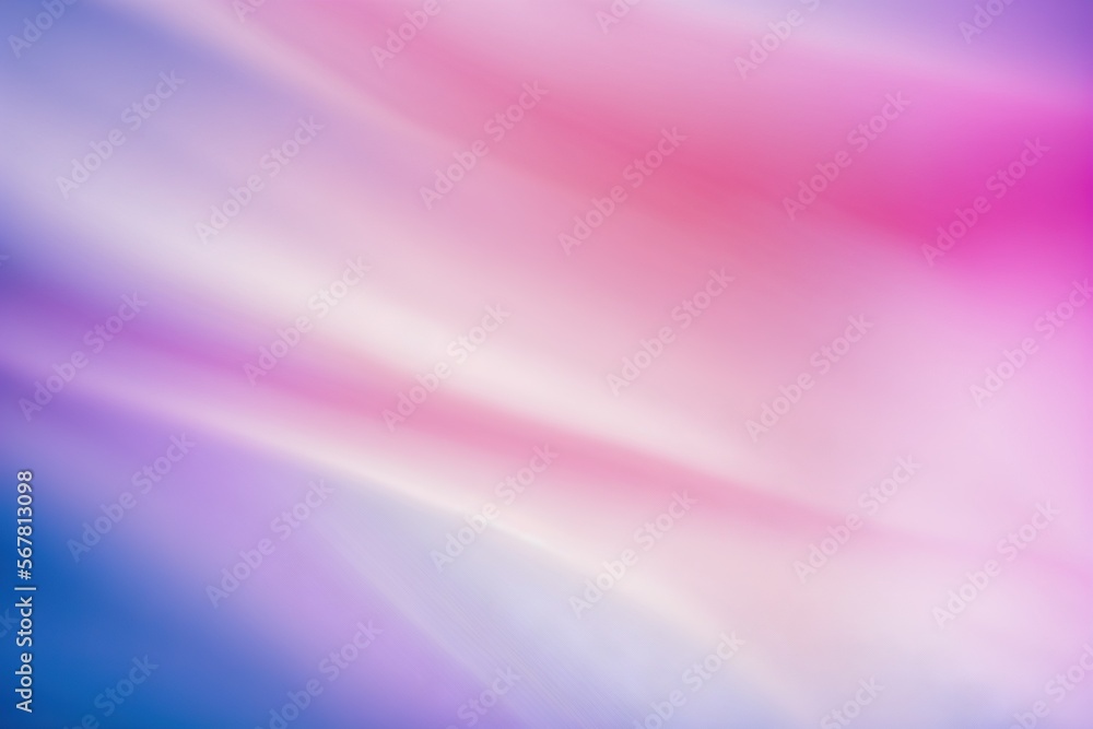 Poster a blurry image of a blue and pink background with a white border on the bottom of the image and the 