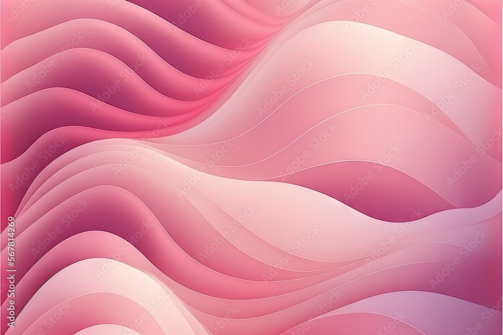 Poster a pink abstract background with wavy lines and a pink rectangle shape in the center of the image is 
