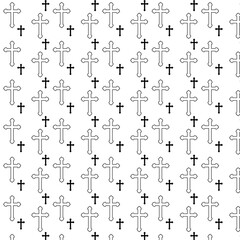 Background with Christian crosses.